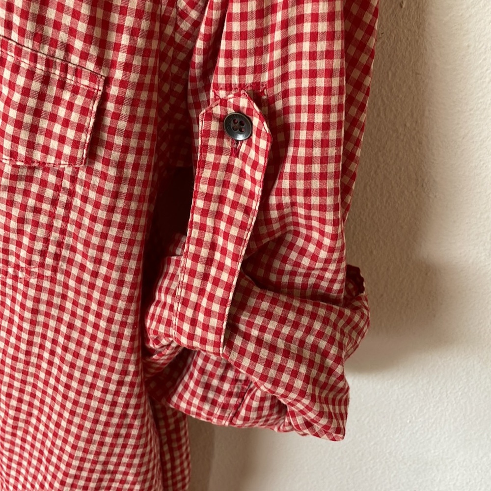 Rag And Bone Loose Fit Button Down Gingham - image 4